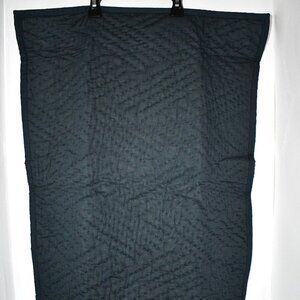 Grandinroad Bliss Cotton Hand Stitched Sham in Navy #177893 NWT